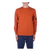 Brun Logo Sweater med Sidelomme