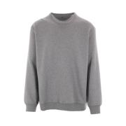 Grå Sweater Jersey Bomuld Cashmere Silke