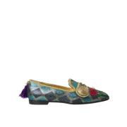 Blomstret Jacquard Loafers