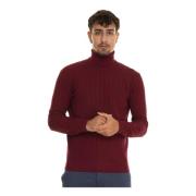 Tekstureret Uld Turtleneck Pullover