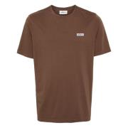 Brun T-shirts og Polos med Logo Patch