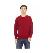 Elevated Elegance Crewneck Sweater i Rød