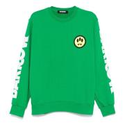 Grøn Crewneck Sweatshirt med Smile Logo