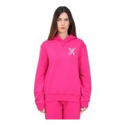 Fuchsia Hoodie med Sport Edtn.09 Print