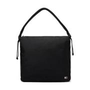 Sort Nylon Tote Taske