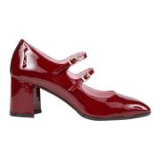 Burgundy Patent Leather Elegant Taske