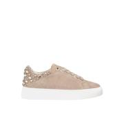 Studded Læder Sneaker Platform Sko