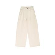 Corduroy Straight Cut Pants Vanilla Cream