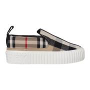 Børn Slip-On Sko Beige Checks