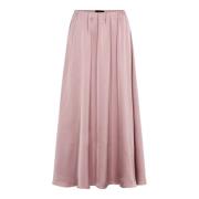 Satin Nederdel i Pink