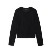 Langærmet Crew Neck Modal Cashmere Tee