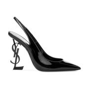 Black Slingback Pumps