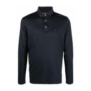 Navy Polo Shirt Langærmet