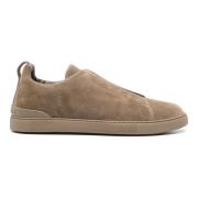 Suede Triple Stitch Sneakers