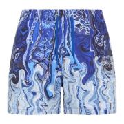 Kunstnerisk Strik Print Badeshorts