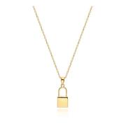 Lock Necklace in Gold