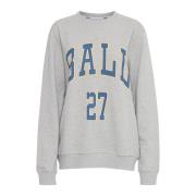 Grå Melange Sweatshirt R. Wills Stil