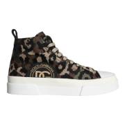 Multifarvet Camouflage High Top Sneakers