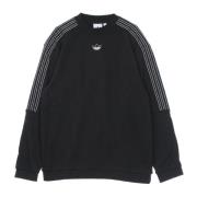 Sort letvægts crewneck sweatshirt med logo