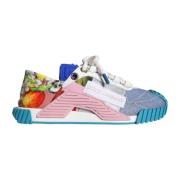 Multifarvet Patchwork Lavtop Sneakers