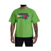 TV Kanal Print Bomuld T-shirt