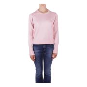 Pink Logo Sweater Silke-Uld Blanding