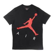 Air Hybrid Crew Herre T-shirt Sort/Rød