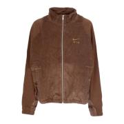 Corduroy Fleece Full-zip Jacket Brun