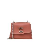 Brun læder crossbody taske AMAR SUPERBABY