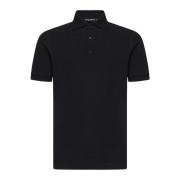 Sort Slim-Fit Polo Skjorte