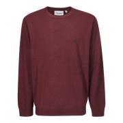 Sweater med broderet logo