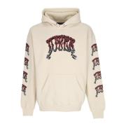 Creme Stoner Hoodie med Kængurulomme