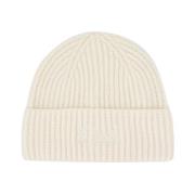 Strikket Beanie med Ikonisk Logo