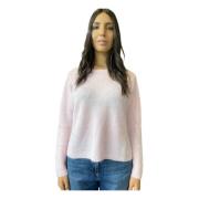 Blød Alpaka Crewneck Sweater Pink