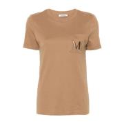 Broderet Logo Beige T-shirt