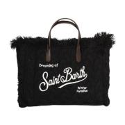 Colette W Sort Strikket Shopper Taske