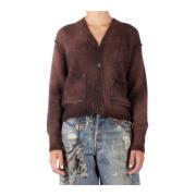 Rust Rød Mohair Blend Cardigan