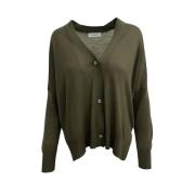 Oversized Cardigan Army Green Made in Italy