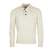 Patch Half Zip Sweater