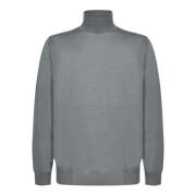 Blå Strik Turtleneck Sweater AW24