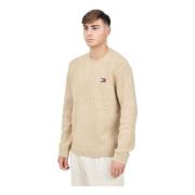 Heritage-inspireret beige crewneck sweater