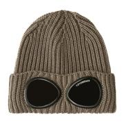 Ribstrikket Goggle Beanie