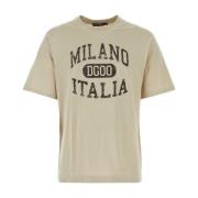 Beige Bomuld T-shirt