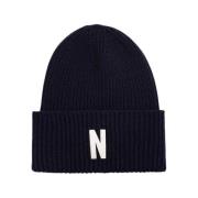 Merino Lambswool N Logo Beanie