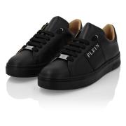 To-farvet Low-Top Sneakers med Gommat Detaljer