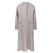 Elegant Cashmere Coat med Stilfuld Silhuet