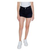 Sort Bomuld Kvinders Shorts Enkel Stil