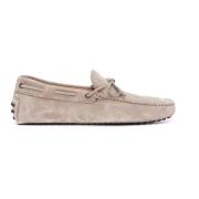 Beige Gommino Loafers til Mænd