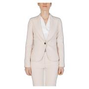 Chic Reverskrave Button-Up Blazer