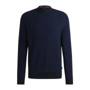 Blå Sweater Regular Fit Bicolor